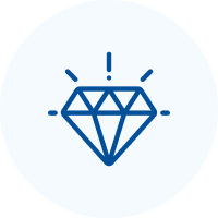 Icon of a sparkling diamond