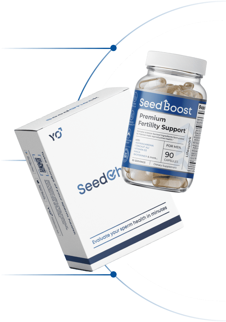SeedCheck and SeedBoost products displayed together