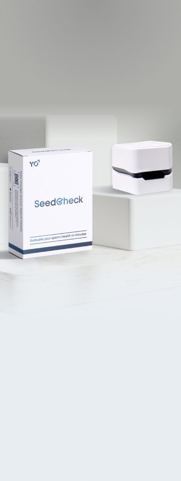 SeedCheck box and device on a modern white display
