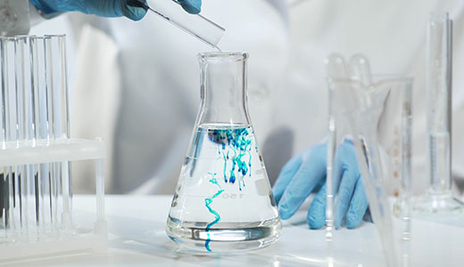 laboratory experiment in progress