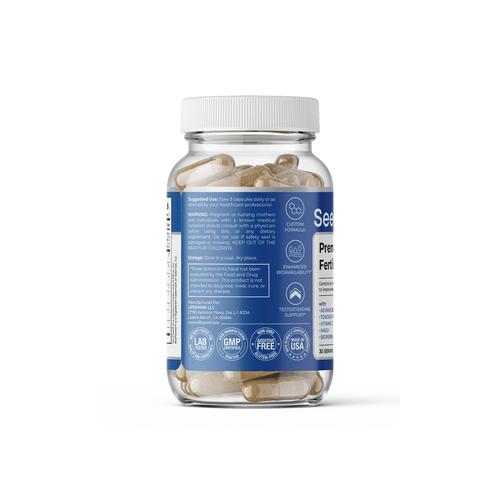Side of SeedBoost male fertility supplement