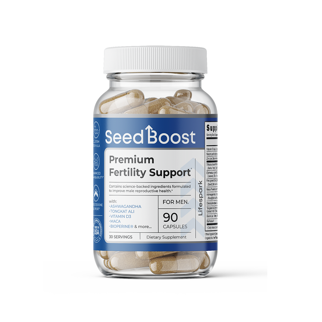 Front of SeedBoost bottle